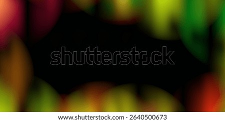 Black background with mixed colored sparkles in the form of an aurora