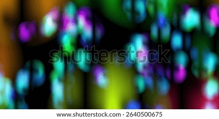 Black background with mixed colored sparkles in the form of an aurora