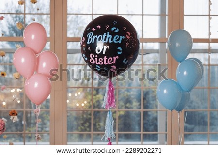 Black balloon with 
