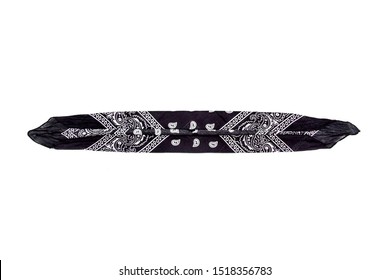 Black Bandana Isolated On White