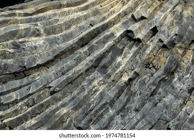 Black Basalt Column Formation In Vik, Iceland