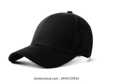 Black Baseball Cap on White Background - Powered by Shutterstock