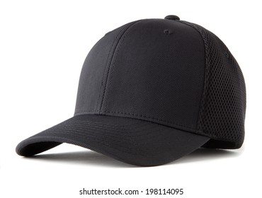 black baseball hat
