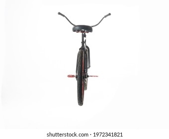 Black Beach Cruiser Isolated On White Background