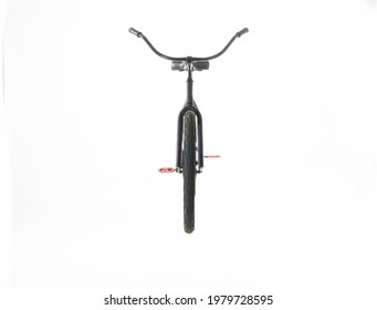 Black Beach Cruiser Isolated On White Background