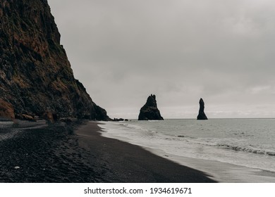 Black Beach In Iceland Vik 