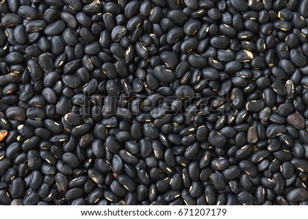 Black bean background texture.