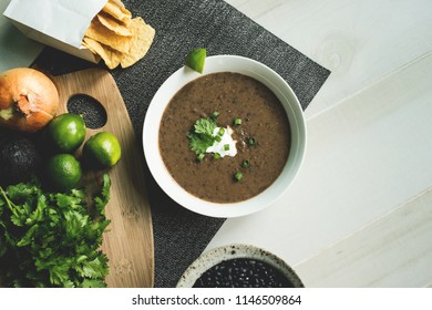 Black Bean Soup Food Preparation