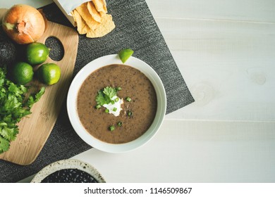 Black Bean Soup Food Preparation