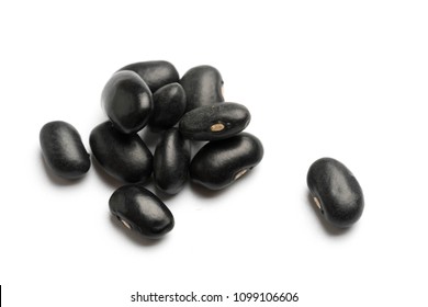 black beans isolated on white background - Shutterstock ID 1099106606
