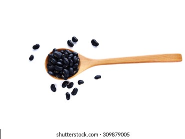 Black Beans Isolated On White