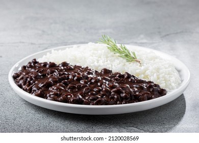 Black Beans And Rice Dish.