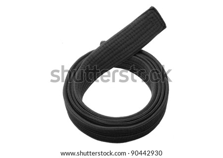 Black Belt Isolated On White Background Stock Photo (Edit Now) 90442930
