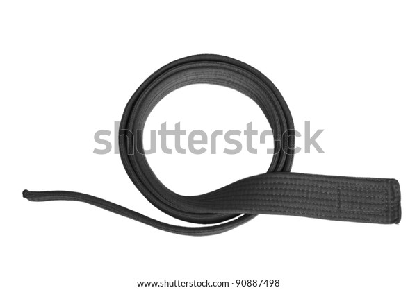 Black Belt Isolated On White Background Stock Photo (Edit Now) 90887498