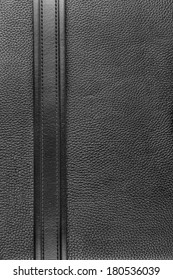 Black Belt Lies On The Natural Leather, Can Be Used As A Background, Texture, Menu