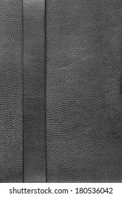 Black Belt Lies On The Natural Leather, Can Be Used As A Background, Texture, Menu