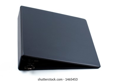 Black Binder Isolated On White Background