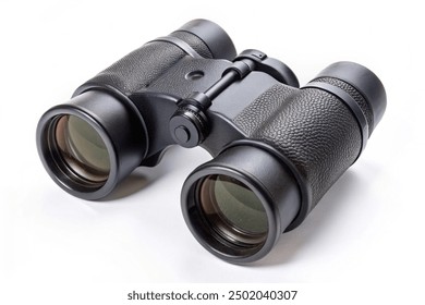 Black Binoculars with white background