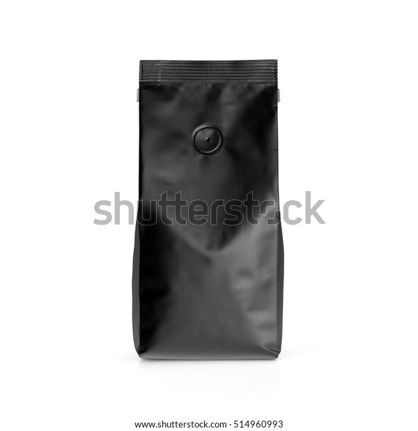 Download Black Blank Matte Plastic Paper Bag Stock Photo Edit Now 514960993