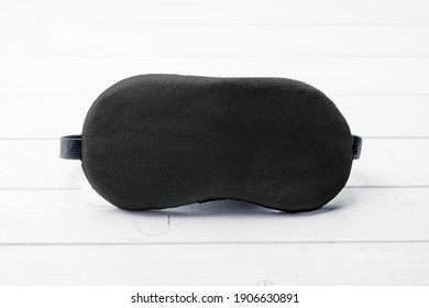 Black Blindfold Sleeping Mask Mockup On White Background