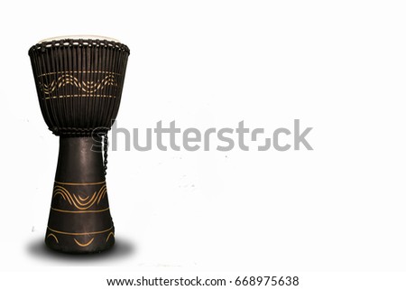 black bongo drum right