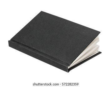 Black Book Cover Isolated On White Background