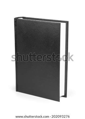 black book isolated on white background