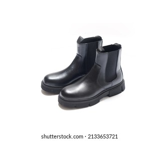 Black Boots Isolated On White Background 

Heavy, Oxford, Chelsea, Hipster, Mans, Gentleman, Ranger, Skinhead, Punk, Vintage, Work-boots, Combat, Leather, Black, Footwear, Shoe, Fashion, Clothing, Whi