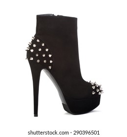 studded platform heels