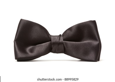 Black Bow Tie Isolated On A White Background