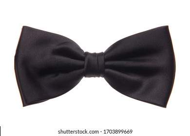
				black bow tie on isolated studio white background