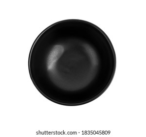 black bowl isolated on white background. - Shutterstock ID 1835045809