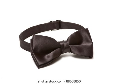 Black Bowtie Isolated On A White Background
