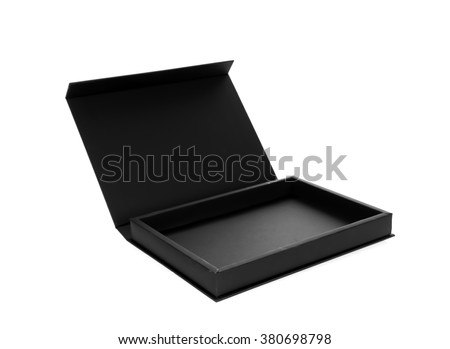 Black box on a white background