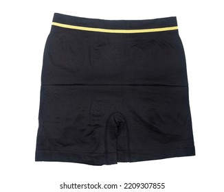 Black Boxer Shorts Isolated On A White Background