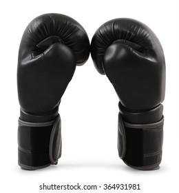 Black Boxing Gloves Isolated On White