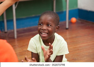 Black Boy Playing