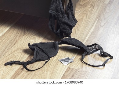 Black Bra Hangs On Edge Bed Stock Photo 1708983940 | Shutterstock
