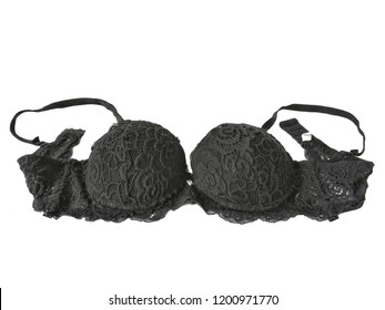 black bra isolated on white background