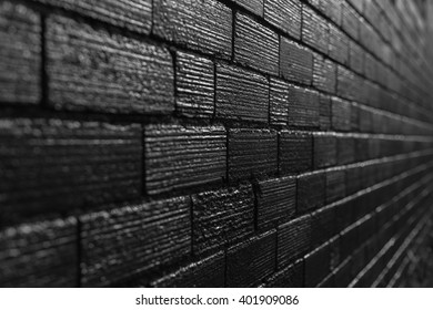 Black brick background