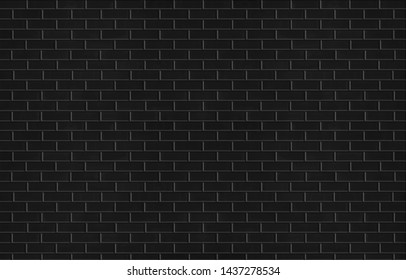 black brick tile wall or ceramic texture for subway  background