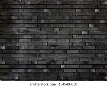 Black Brick Wall Background Texture