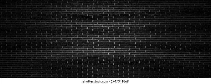 Black Brick Wall Backgrounds Brick Room Stock Photo 1747341869 