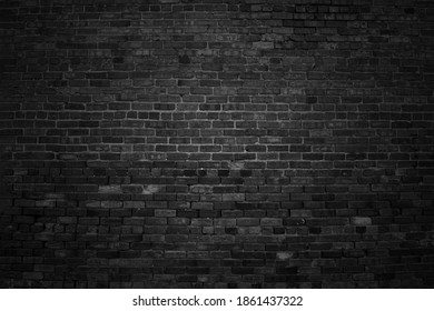 Black Brick Wall Backgrounds Brick Room Stock Photo 1861437322 ...