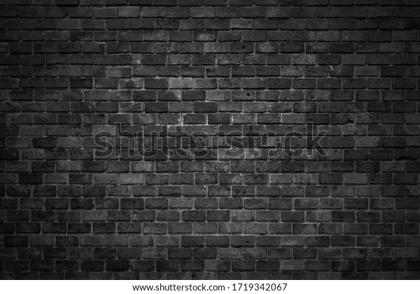 Black Brick Wall Backgrounds Brick Room Stock Photo (Edit Now) 1719342067