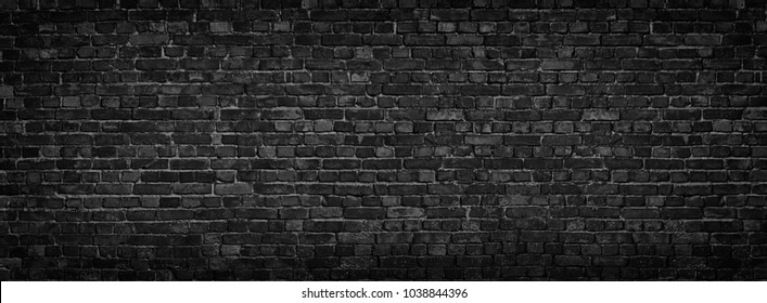 черная кирпичная стена, кирпичный фон для дизайна