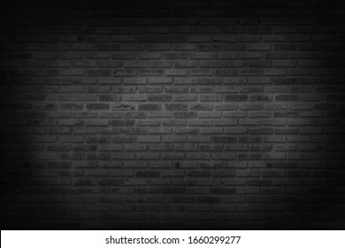 Black brick walls that are not plastered background and texture. The texture of the brick is black. Background of empty brick basement wall. - Shutterstock ID 1660299277