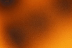 Arrière-plan Noir Marron Orange Jaune Abstrait. Couleur Dégradée, Ombre. Des Points. Feu, Brûlure, Effet De Combustion. Ou L'horreur, Un Concept Effrayant. Lumière. Lumineuse. Sale, Rugueuse, Poussière, Texture Grise Et Grunge.