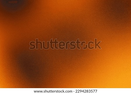 Black brown orange yellow abstract background. Color gradient, ombre. Spots. Fire, burn, burnt effect. Or horror, a creepy concept. Light. Glow. Dirty, rough, dust, grainy, grungy texture.