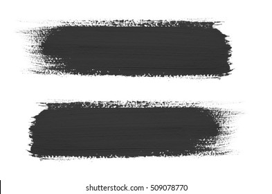 Black Brush Stroke Isolated On Background